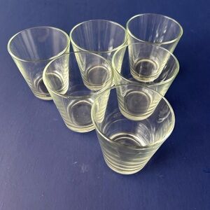 Set of 6 Small Drinking Glasses
